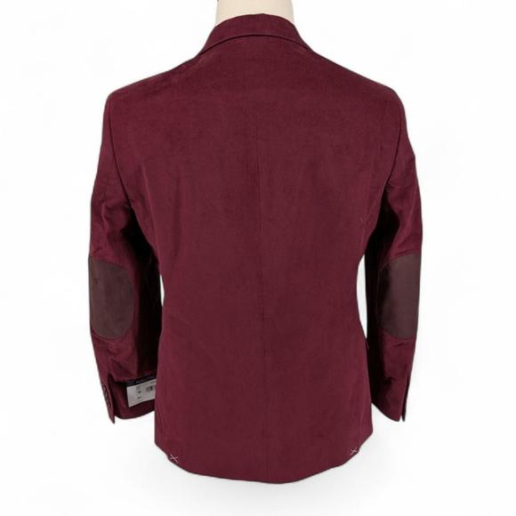Nautica Men’s Corduroy Sport Coat Modern Fit Stretch Blazer Jacket 38r Red - Picture 4 of 6